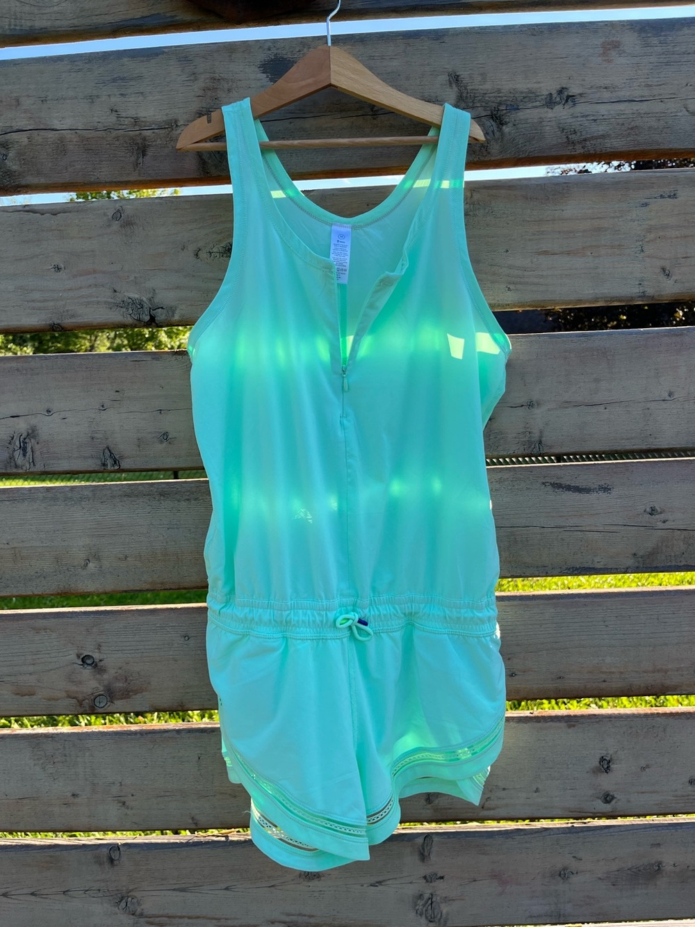 ✨ Rare Ivivva by Lululemon Mint Green Sleeveless Athletic Romper | Size 14 💚
